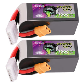 OVONIC 6S 1300mAh battery with XT60 plug for high-drain RC cars