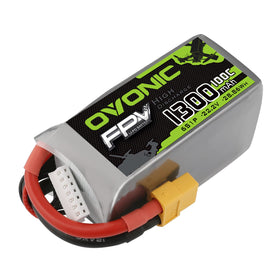 OVONIC 6S LiPo with XT60 connector for reliable RC power