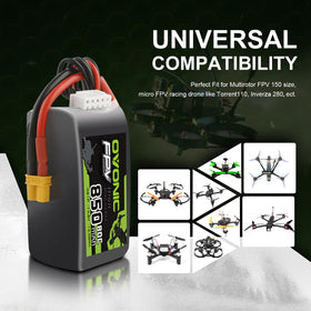 OVONIC 80C 850mAh weight 98g for balance