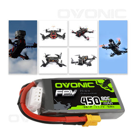 OVONIC 80C high-discharge cell powering fast throttle bursts.