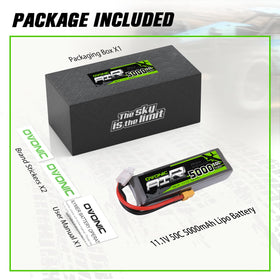 OVONIC battery installed in an RC vehicle ready for action