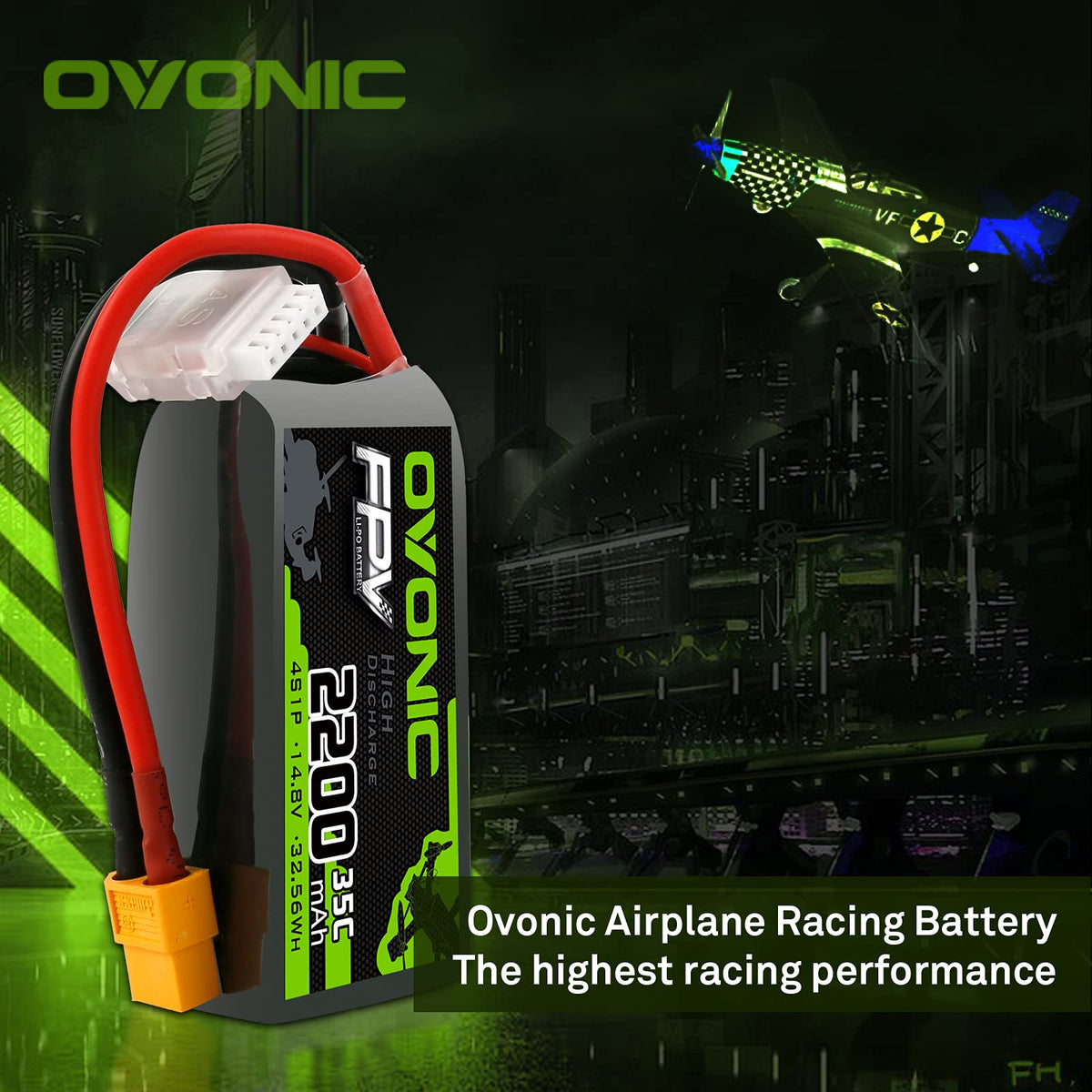 OVONIC 4S battery in soft case for safe transport.