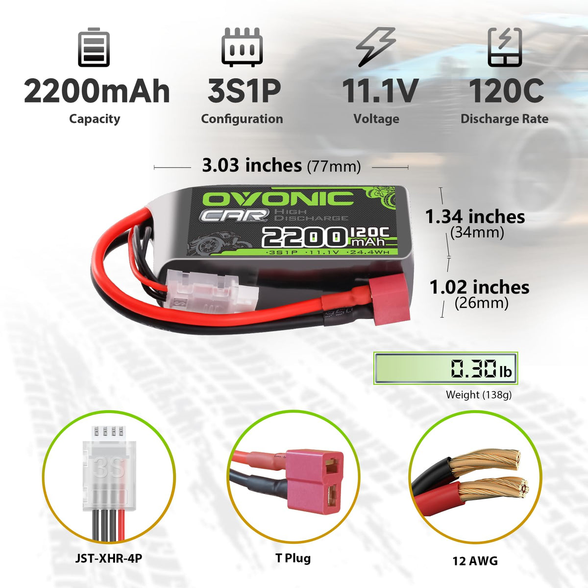 OVONIC Dean-T Plug connector enabling secure RC connections