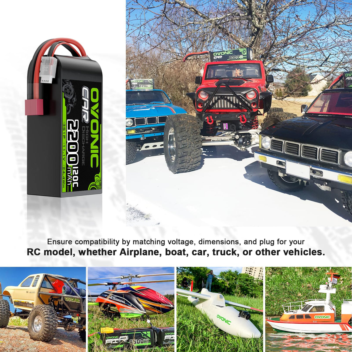 Deans-T plug provides secure, low-resistance connection for RC power
