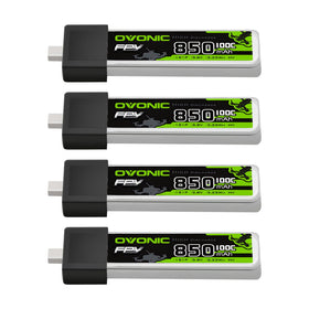 OVONIC high-voltage 850mAh battery with BT2.0 plug for responsive throttle