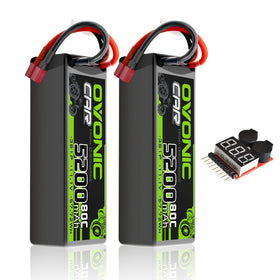 OVONIC lipo battery 11.1V 5200mAh with Deans plug in hardcase for RC models