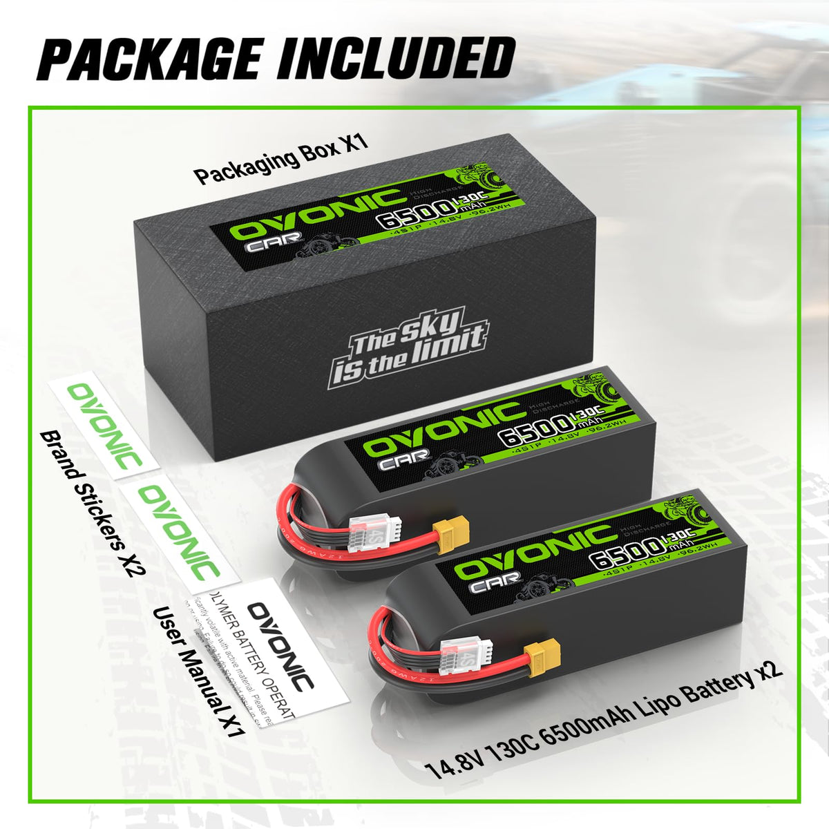 Low internal resistance and efficient performance of the OVONIC battery.