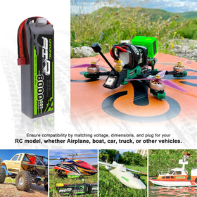 OVONIC 11.1V LiPo battery powering RC vehicles for performance
