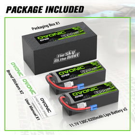 OVONIC battery with JST-XHR-4P balance plug for safe charging.