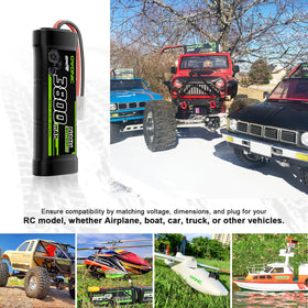 OVONIC 6-cell NiMH pack powers cars, planes, boats, and drones