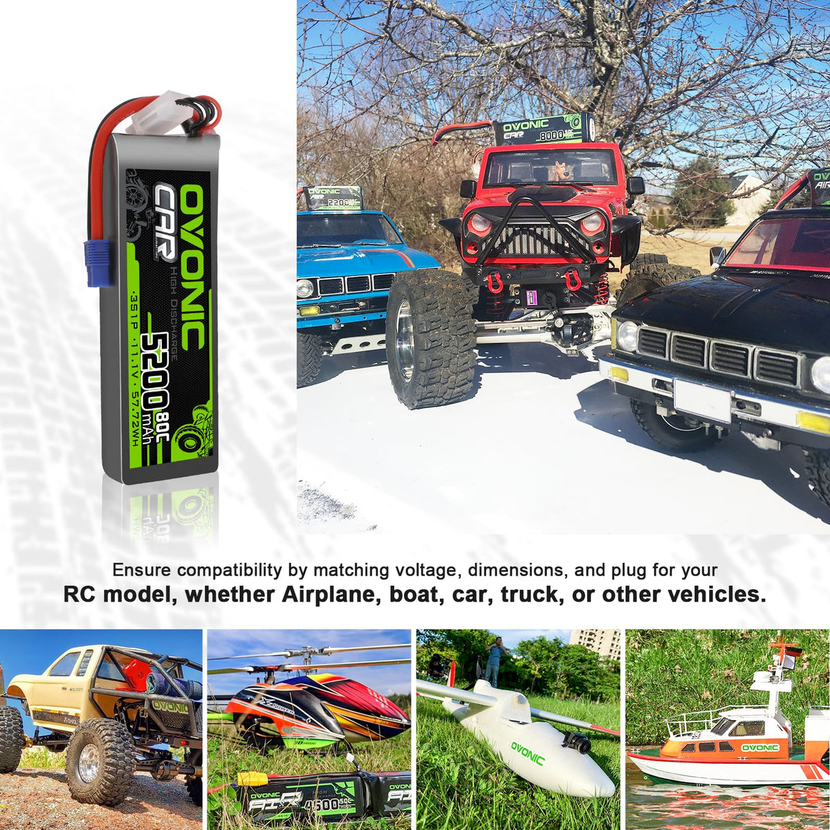 OVONIC 3S LiPo battery in a soft case for safe handling.