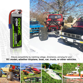 OVONIC 3S LiPo battery in a soft case for safe handling.