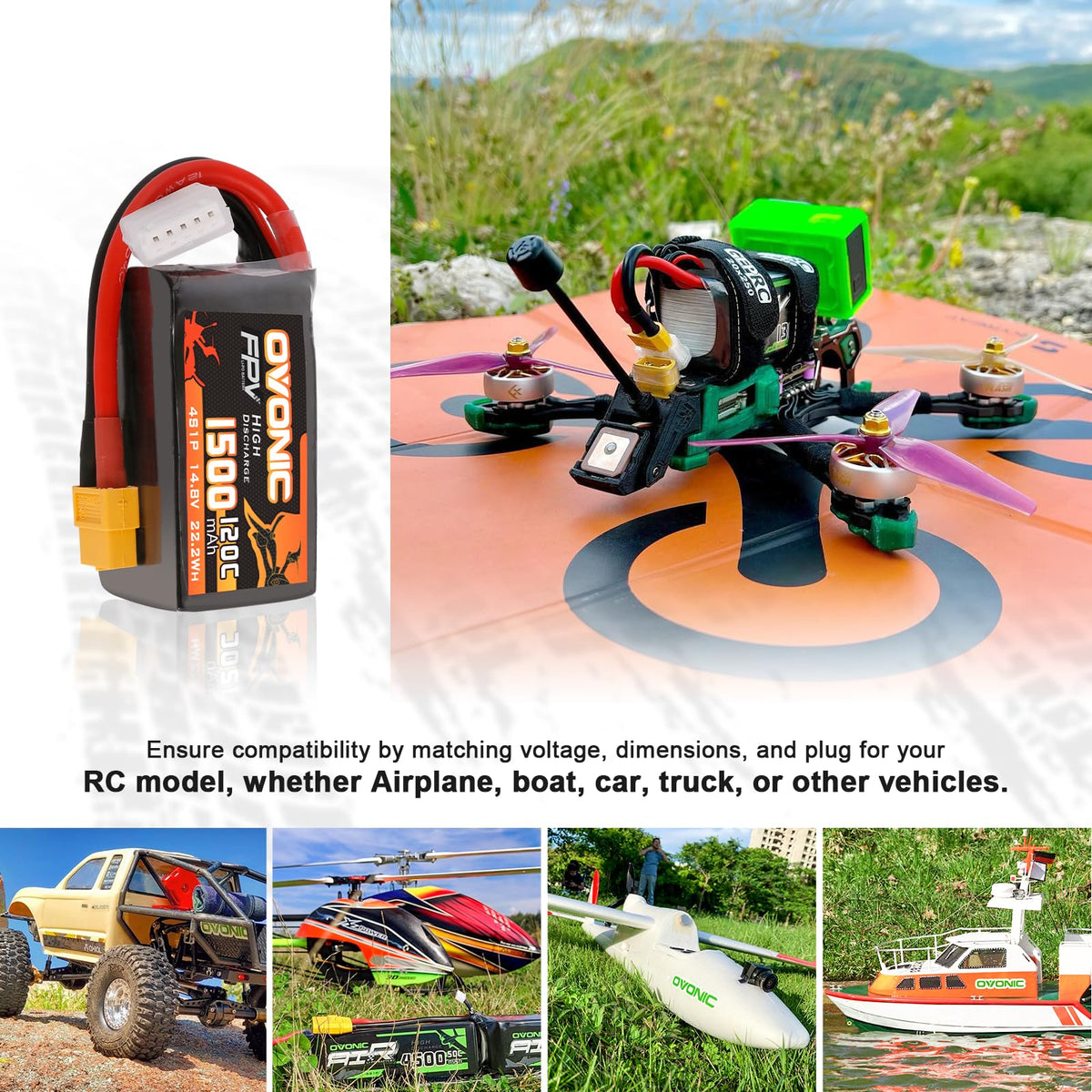 OVONIC soft case protects the battery during transport and charging