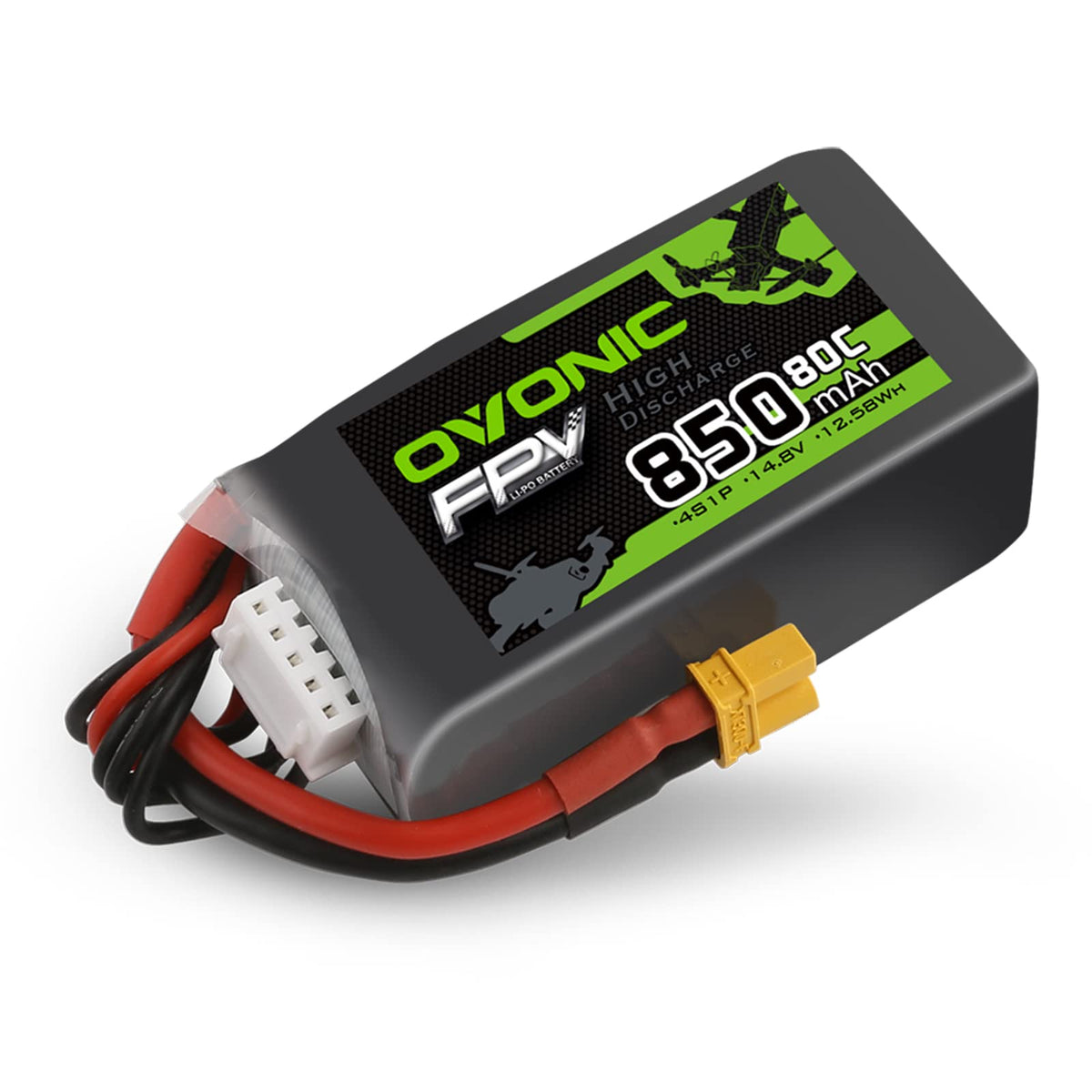OVONIC two-pack FPV battery set ready for flights