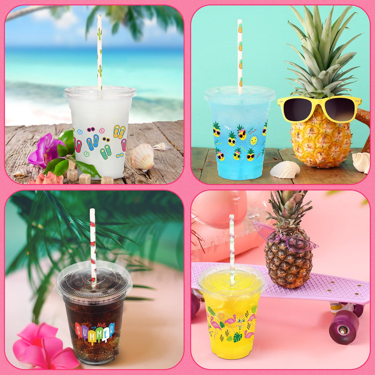 Ovveroche 12oz cups ideal for cocktails, juice or sodas