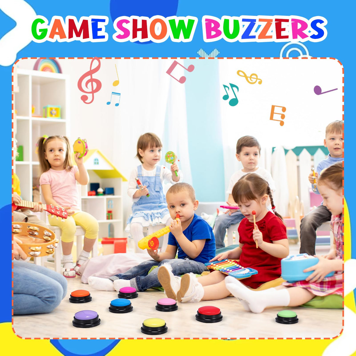 Ovveroche buzzers with recording function store sounds up to 30 seconds.