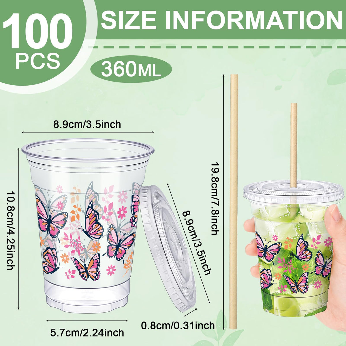 Ovveroche butterfly-pattern cup adds whimsy to celebrations