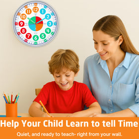 OWLCONIC classroom clock: hour and minute hands clearly labeled.
