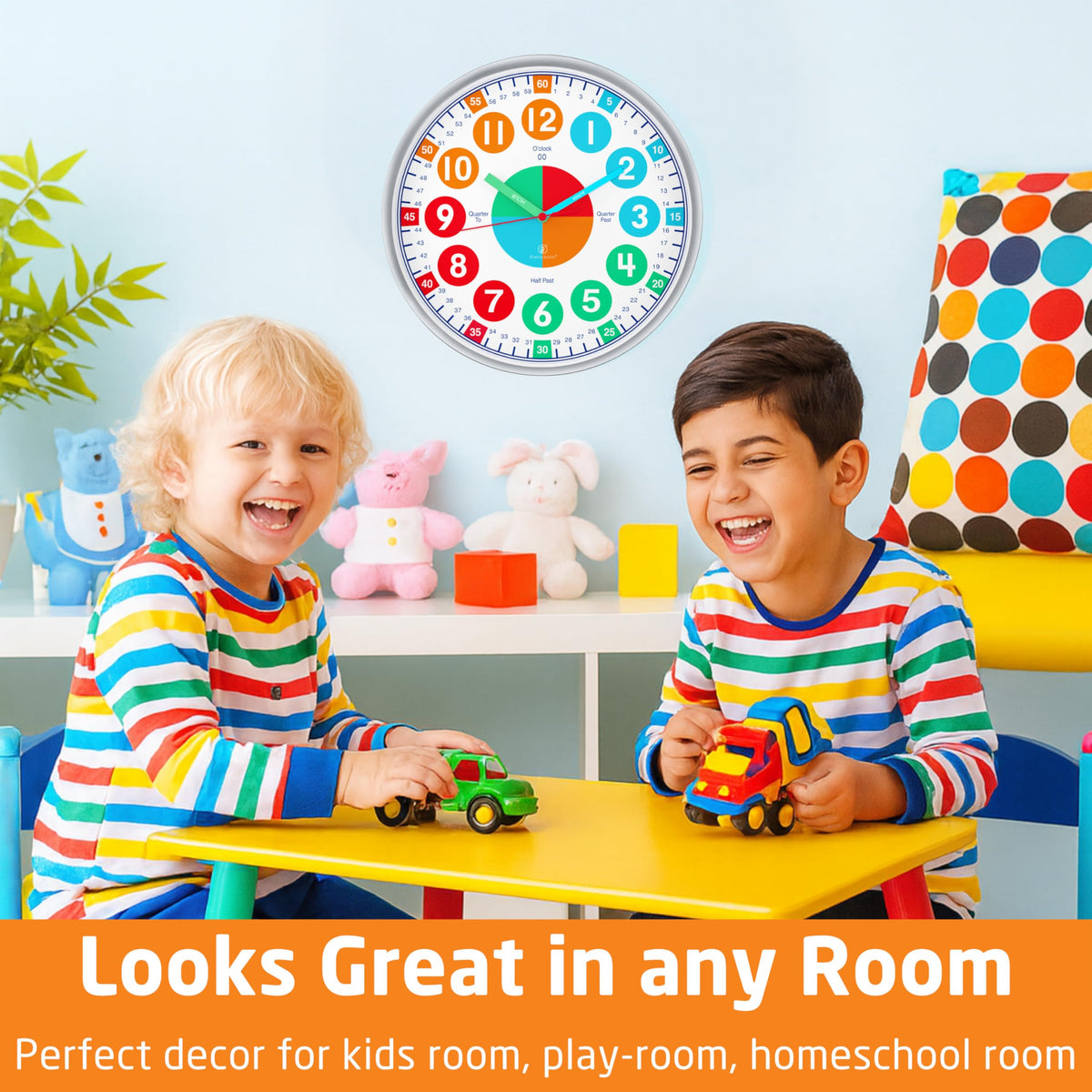 OWLCONIC durable, kid-safe clock designed for frequent use.