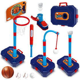 OWNONE 4-in-1 basketball hoop ready for indoor and outdoor play.