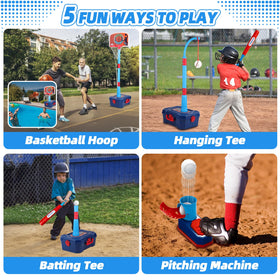 Adjustable hoop height from 21.6 to 47.2 inches for growing kids with OWNONE.