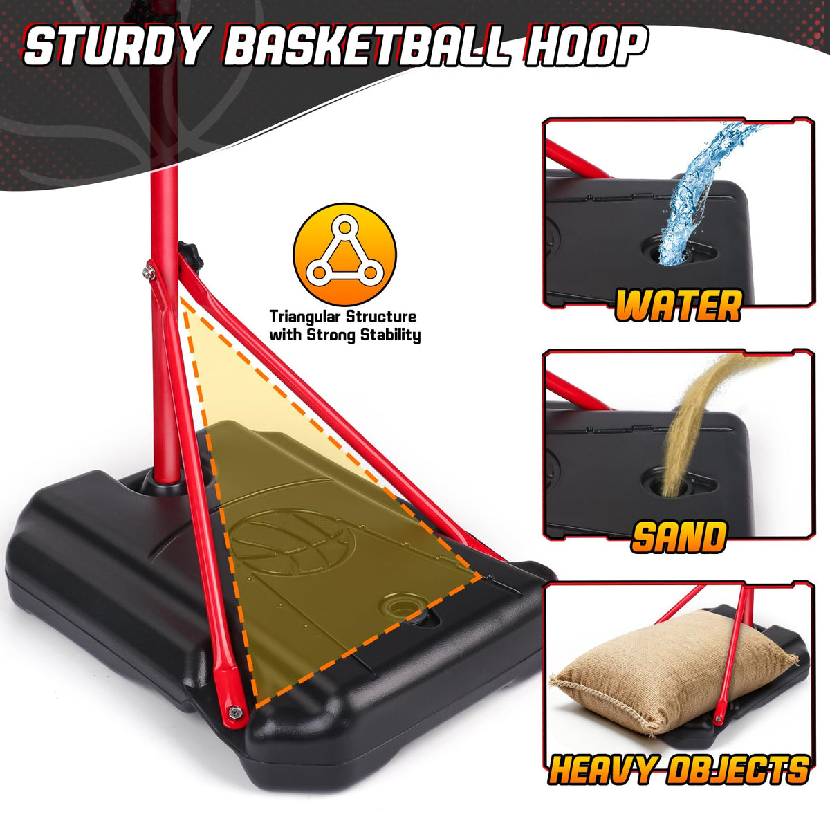 OWNONE gift-ready basketball hoop for kids aged 3 to 12