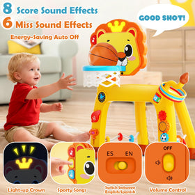 OWNONE dual-language lights and sounds engage kids in English and Spanish.
