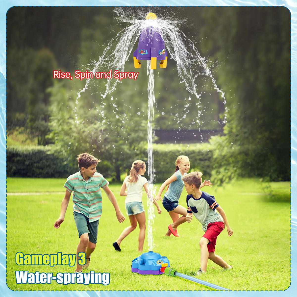 OWNONE foot-pump rocket launch adds active excitement to outdoor play.