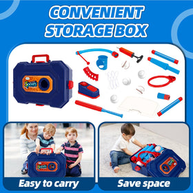 Base doubles as storage for accessories, keeping play area tidy with OWNONE.