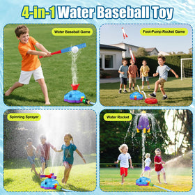 OWNONE water-spraying rocket in action during outdoor play.