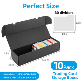 OXOYOZ Trading Card Storage Box 6500-capacity ideal for bulk collections.