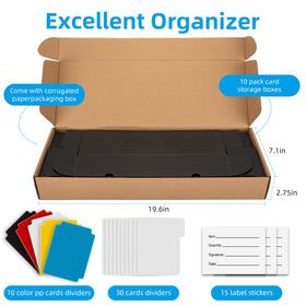 OXOYOZ Trading Card Storage Box folded for quick assembly and setup.