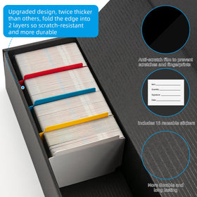 OXOYOZ Trading Card Storage Box inside layout enables efficient categorization.