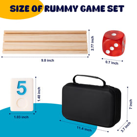 OZFRHO Rummy Cube wooden racks with felt padding protect tables