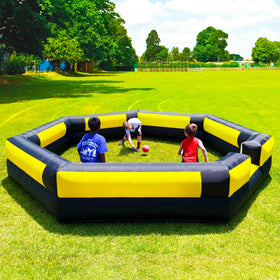 OZIS Gaga Ball Pit 15ft with built-in blower enables quick setup for immediate play.