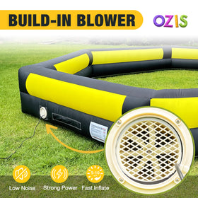OZIS Gaga Ball Pit versatile for camps, parties, and family gatherings.