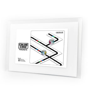 Ozobot Color Code Magnets Base Kit board for an engaging interactive coding session