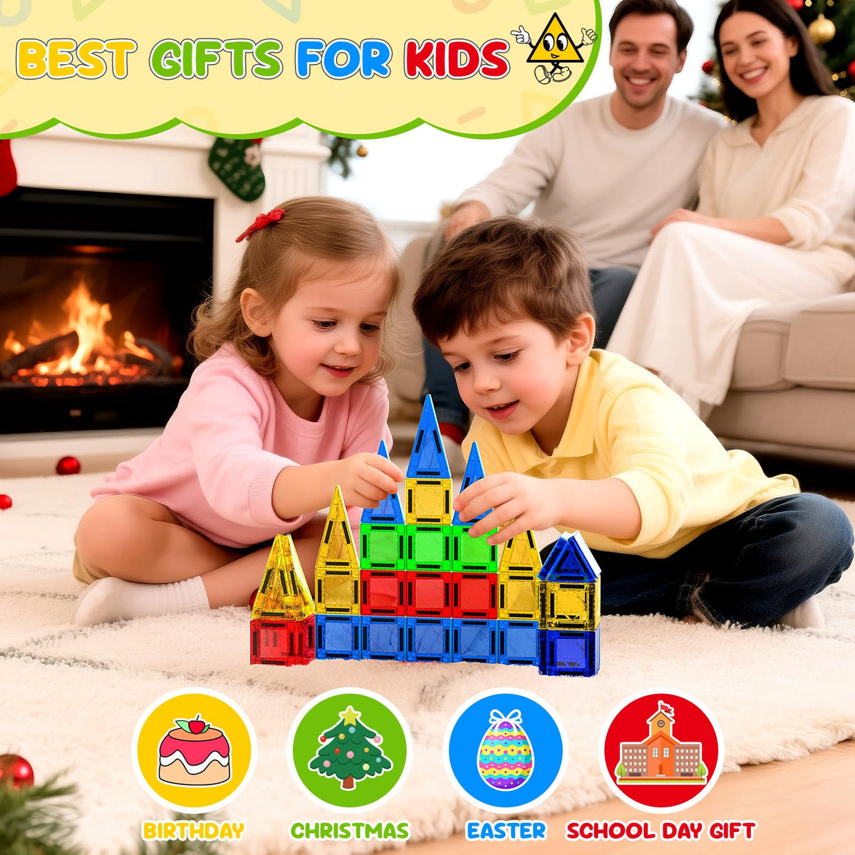 Paaxido bright colors help little hands grip securely during play.