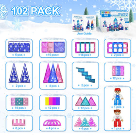 Paaxido Diamond Magnetic Tiles gift idea appeals to girls and boys.