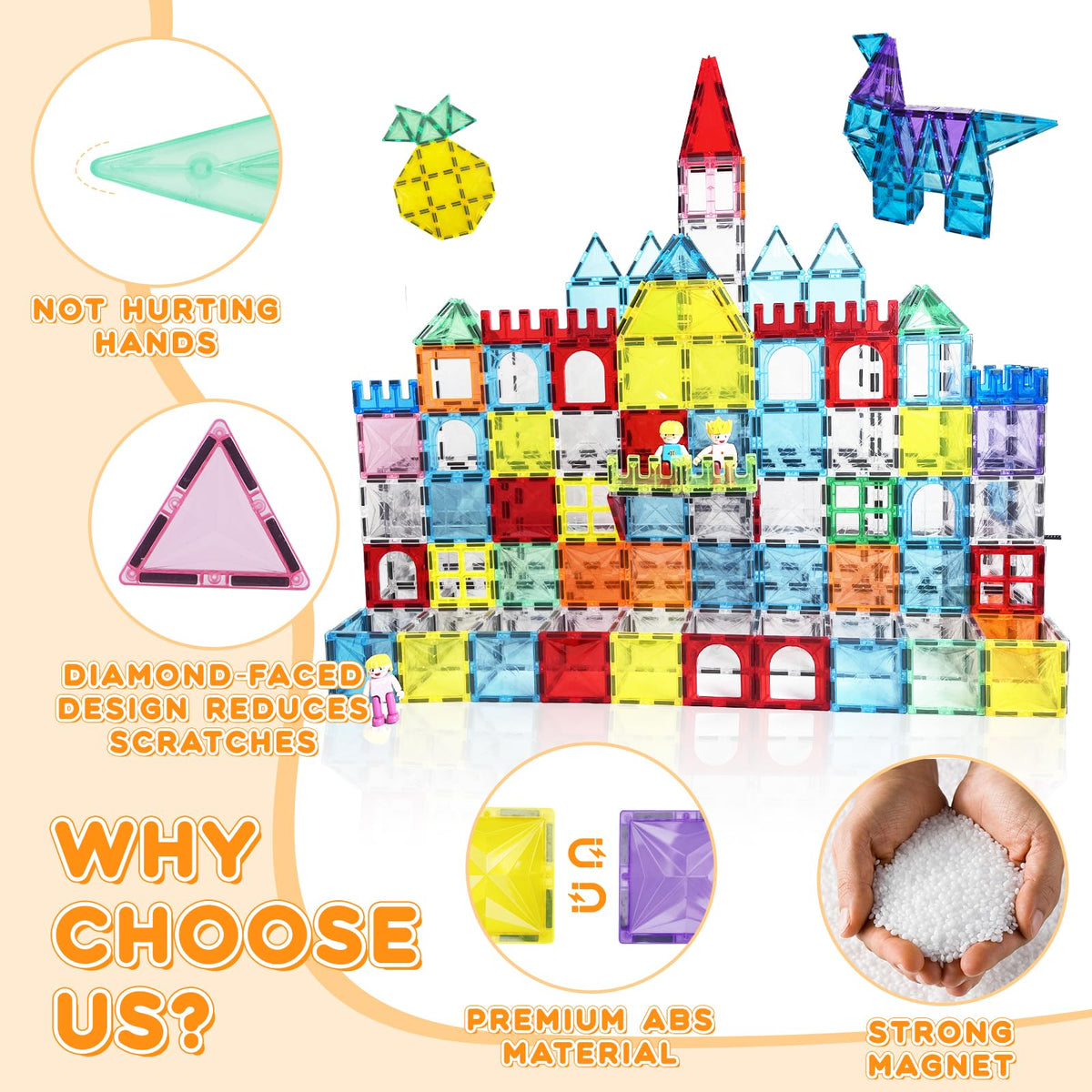 Paaxido magnetic buildings like castles and bridges invite collaborative, classroom-like creativity.