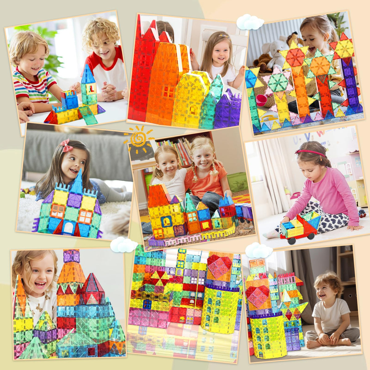 Paaxido Magnetic Tiles educational gift for birthdays and classroom activities.