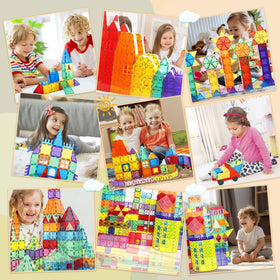 Paaxido Magnetic Tiles educational gift for birthdays and classroom activities.