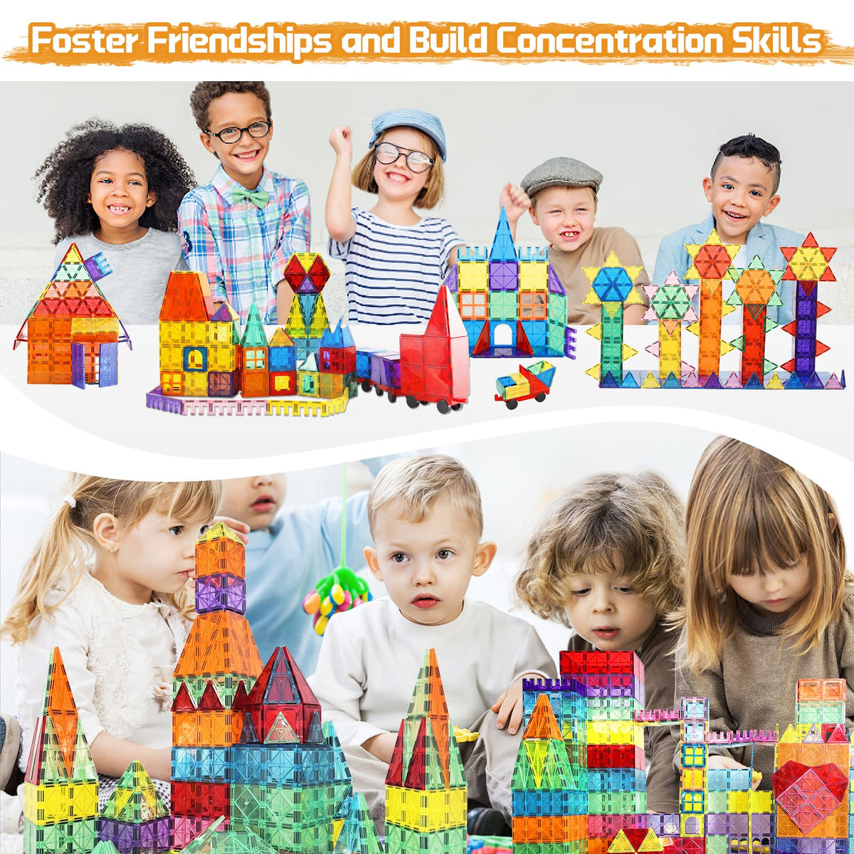 Paaxido Magnetic Tiles sensory STEM play sparks puzzles and building challenges.
