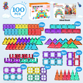 Paaxido magnetic tiles ideal educational gift for preschoolers and budding engineers.