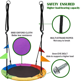 PACEARTH braided ropes provide durable, stable swinging