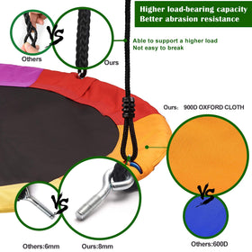 PACEARTH two straps and carabiners enable secure tree mounting