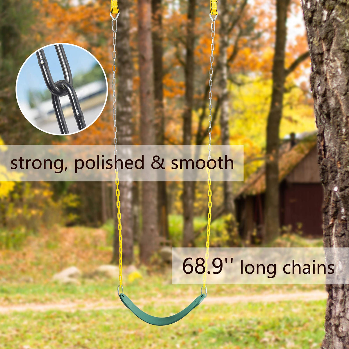 PACEARTH steel locking buckles provide secure chain connections