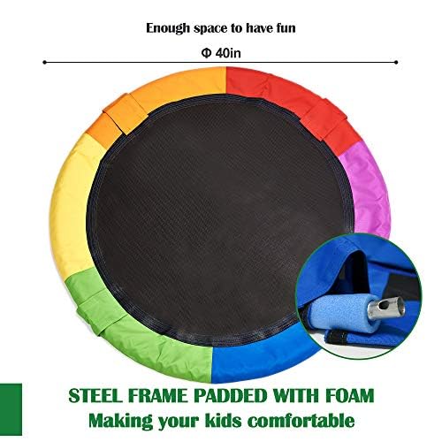 PACEARTH padded iron frame adds comfort during active play