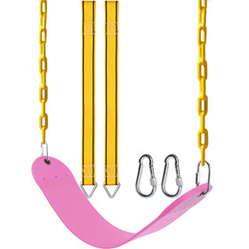 PACEARTH swing seat full setup shows easy backyard installation and family fun.