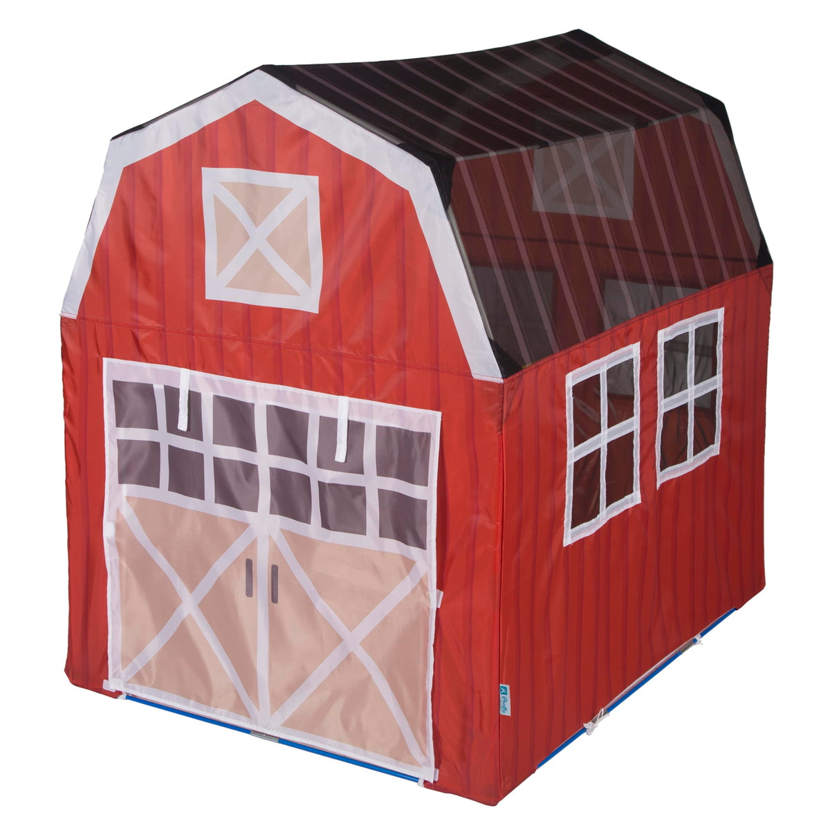 Pacific Play Tents Barnyard Playhouse tent front view invites imaginative indoor play for kids.